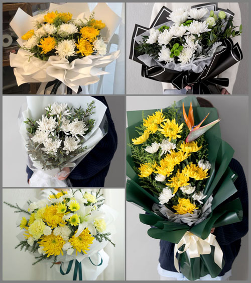 江苏南京栖霞区白事花束代送